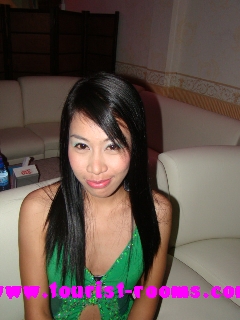 SMILING GIRL IN GREEN DRESS AT MALATE MANILA KTV