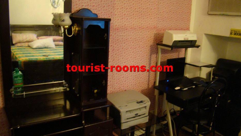 DRESSING TABLE AND COMPUTER AND PRINTER INSIDE ONE ADRIATICO PLACE CONDOMINIUM APARTMENT IN MALATE MANILA