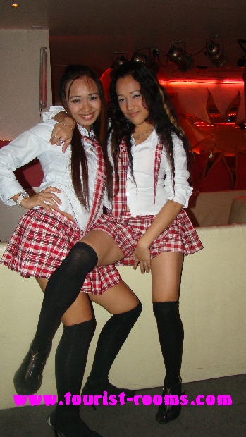 2 ktv girls in school uniforms in malate ermita area of manila