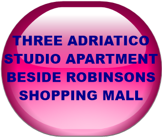 THREE ADRIATICO STUDIO APARTMENT BESIDE ROBINSONS SHOPPING MALL